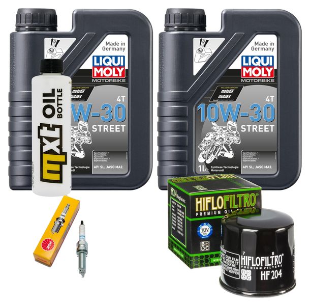 Inspection package 2L 10W-30 + oil filter + 1x spark plug for Honda NSS A Forza 300 ccm