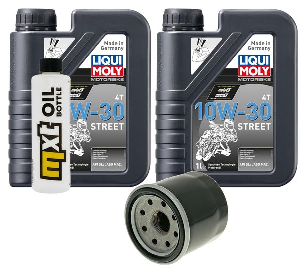 Inspektionspaket 2L 10W-30 + Ölfilter + 1x Zündkerze für Honda NSS A Forza 300 ccm