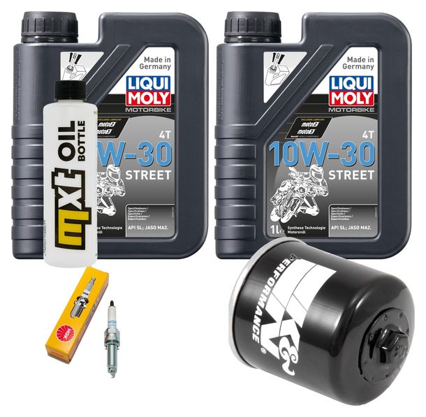Inspektionspaket 2L 10W-30 + Ölfilter + 1x Zündkerze für Honda NSS A Forza 300 ccm