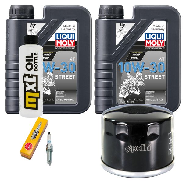 Inspection package 2L 10W-30 + oil filter + 1x spark plug for Honda NSS A Forza 300 ccm