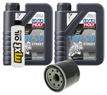 Pacchetto di ispezione 2L 10W-30 + filtro olio + 1x candela per Honda NSS A Forza 300 ccm