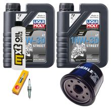 Pacchetto di ispezione 2L 10W-30 + filtro olio + 1x candela per Honda NSS A Forza 300 ccm