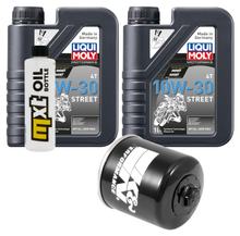Pacchetto di ispezione 2L 10W-30 + filtro olio + 1x candela per Honda NSS A Forza 300 ccm