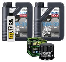 Pacchetto di ispezione 2L 10W-30 + filtro olio + 1x candela per Honda NSS A Forza 300 ccm