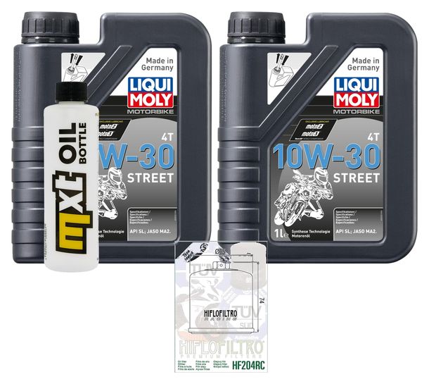Inspection package 2L 10W-30 + oil filter + 1x spark plug for Honda SH i 300 ccm Year 2011