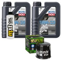 Pacchetto di ispezione 2L 10W-30 + filtro olio + 1x candela per Honda SH i 300 ccm Anno 2011