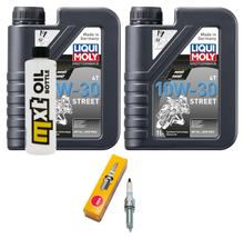 Inspectiepakket 2L 10W-30 + Oliefilter + 1x Bougie voor Honda SH i 300 ccm Bj. 2011