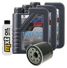 Inspectiepakket 3L 10W-30 + Oliefilter + 2x Bougie voor Honda FJS Silver-Wing 400 ccm