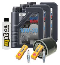 Inspectiepakket 3L 10W-30 + Oliefilter + 2x Bougie voor Honda FJS Silver-Wing 600 ccm