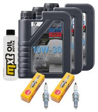 Kit d'inspection 3L 10W-30 + filtre à huile + 2 bougies pour Honda SW-T 600 ccm
