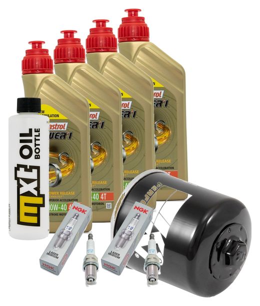 Inspection package 4L 10W-40 + oil filter + 2x spark plug for Honda NC D Integra 700 ccm