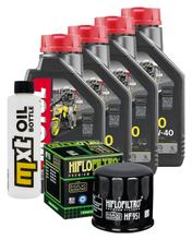 Pacchetto di ispezione 4L 10W-40 + filtro olio + 2x candela per Honda NC D Integra 700 ccm