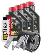 Kit d'inspection 4L 10W-40 + filtre à huile + 2 bougies pour Honda NC D Integra 700 ccm