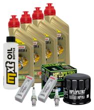 Kit d'inspection 4L 10W-40 + filtre à huile + 2 bougies pour Honda NC D Integra 700 ccm