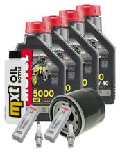 Inspektionspaket 4L 10W-40 + Ölfilter + 2x Zündkerze für Honda NC D Integra 700 ccm