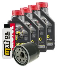Inspektionspaket 4L 10W-40 + Ölfilter + 2x Zündkerze für Honda NC D Integra 700 ccm