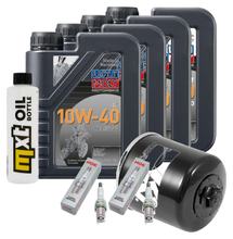 Kit d'inspection 4L 10W-40 + filtre à huile + 2 bougies pour Honda NC D Integra 700 ccm