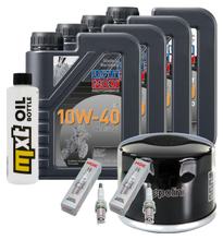 Inspectiepakket 4L 10W-40 + Oliefilter + 2x Bougie voor Honda NC D Integra 700 ccm