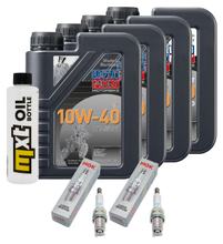 Inspectiepakket 4L 10W-40 + Oliefilter + 2x Bougie voor Honda NC D Integra 700 ccm