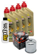 Kit d'inspection 4L 10W-40 + filtre à huile + 2 bougies pour Honda NC D Integra 700 ccm