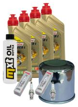 Kit d'inspection 4L 10W-40 + filtre à huile + 2 bougies pour Honda NC D Integra 700 ccm