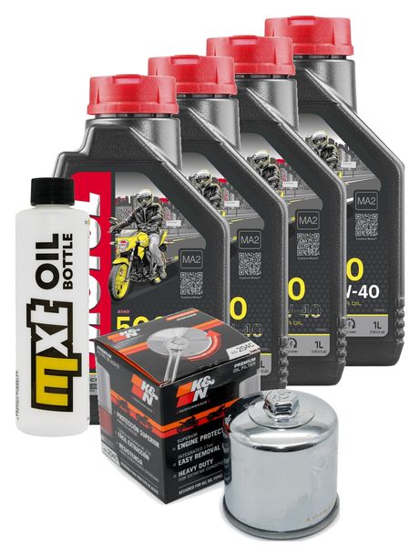 Paquete de inspección 4L 10W-40 + filtro de aceite + 2 bujías para Honda NC D Integra 750 ccm