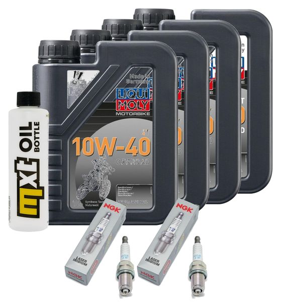 Inspection package 4L 10W-40 + oil filter + 2x spark plug for Honda NC D Integra 750 ccm