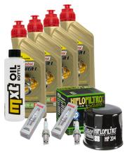 Pacchetto di ispezione 4L 10W-40 + filtro olio + 2x candela per Honda NC D Integra 750 ccm