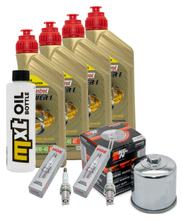 Paquete de inspección 4L 10W-40 + filtro de aceite + 2 bujías para Honda NC D Integra 750 ccm