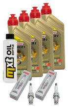Paquete de inspección 4L 10W-40 + filtro de aceite + 2 bujías para Honda NC D Integra 750 ccm