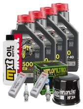 Pacchetto di ispezione 4L 10W-40 + filtro olio + 2x candela per Honda NC D Integra 750 ccm
