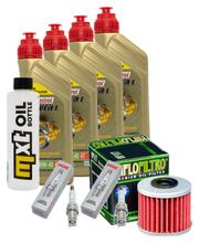 Inspektionspaket 4L 10W-40 + Ölfilter + 2x Zündkerze für Honda NC D Integra 750 ccm