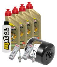 Paquete de inspección 4L 10W-40 + filtro de aceite + 2 bujías para Honda NC D Integra 750 ccm