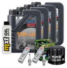 Kit d'inspection 4L 10W-40 + filtre à huile + 2 bougies pour Honda NC D Integra 750 ccm
