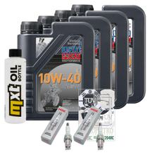 Kit d'inspection 4L 10W-40 + filtre à huile + 2 bougies pour Honda NC D Integra 750 ccm