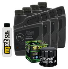 Kit d'inspection 4L 10W-40 + filtre à huile + 2 bougies pour Honda NC D Integra 750 ccm