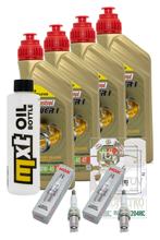 Paquete de inspección 4L 10W-40 + filtro de aceite + 2 bujías para Honda NC D Integra 750 ccm