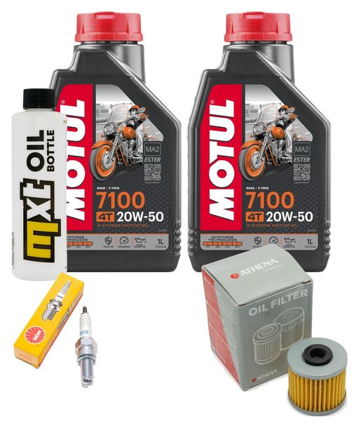 Inspektionspaket 2L 20W-50 + Ölfilter + 1x Zündkerze für Kawasaki J SE 300 ccm
