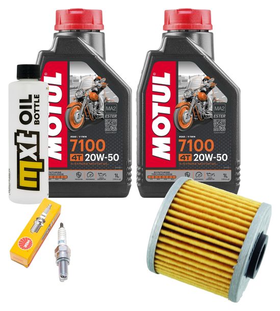 Inspektionspaket 2L 20W-50 + Ölfilter + 1x Zündkerze für Kawasaki J SE 300 ccm
