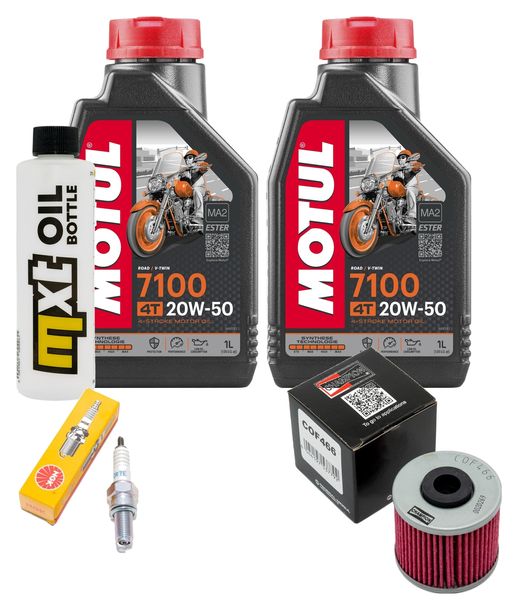 Inspektionspaket 2L 20W-50 + Ölfilter + 1x Zündkerze für Kawasaki J SE 300 ccm