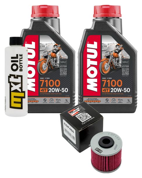 Inspektionspaket 2L 20W-50 + Ölfilter + 1x Zündkerze für Kawasaki J SE 300 ccm