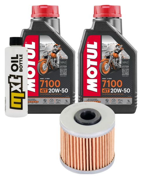 Inspektionspaket 2L 20W-50 + Ölfilter + 1x Zündkerze für Kawasaki J SE 300 ccm