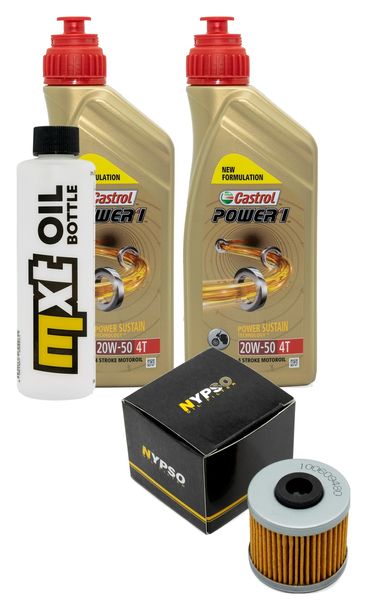 Inspektionspaket 2L 20W-50 + Ölfilter + 1x Zündkerze für Kawasaki J SE 300 ccm