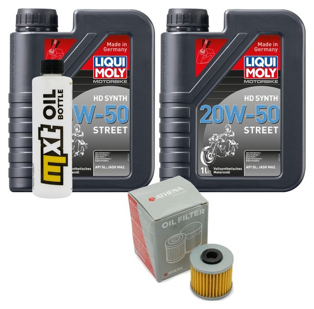 Inspektionspaket 2L 20W-50 + Ölfilter + 1x Zündkerze für Kawasaki J SE 300 ccm