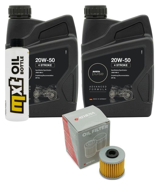 Inspection package 2L 20W-50 + oil filter + 1x spark plug for Kawasaki J SE 300 ccm