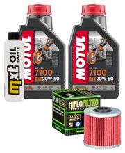 Pacote de Inspeção 2L 20W-50 + Filtro de Óleo + 1x Vela de Ignição para Kawasaki J SE 300 ccm