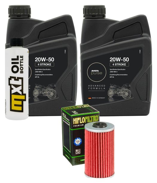 Inspektionspaket 2L 20W-50 + Ölfilter + 1x Zündkerze für Kymco Dink 125 ccm