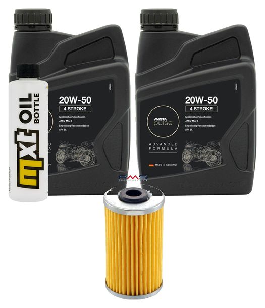 Inspektionspaket 2L 20W-50 + Ölfilter + 1x Zündkerze für Kymco Dink 125 ccm