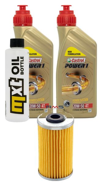 Inspektionspaket 2L 20W-50 + Ölfilter + 1x Zündkerze für Kymco Dink 125 ccm