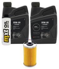 Pacote de Inspeção 2L 20W-50 + Filtro de Óleo + 1x Vela de Ignição para Kymco Dink 125 ccm